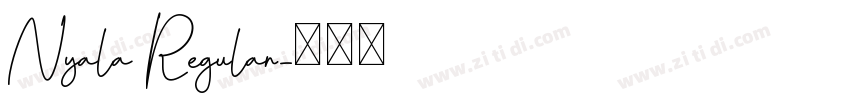 Nyala Regular字体转换